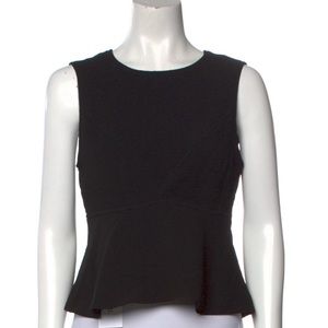 Sandro black flair waist tailored top